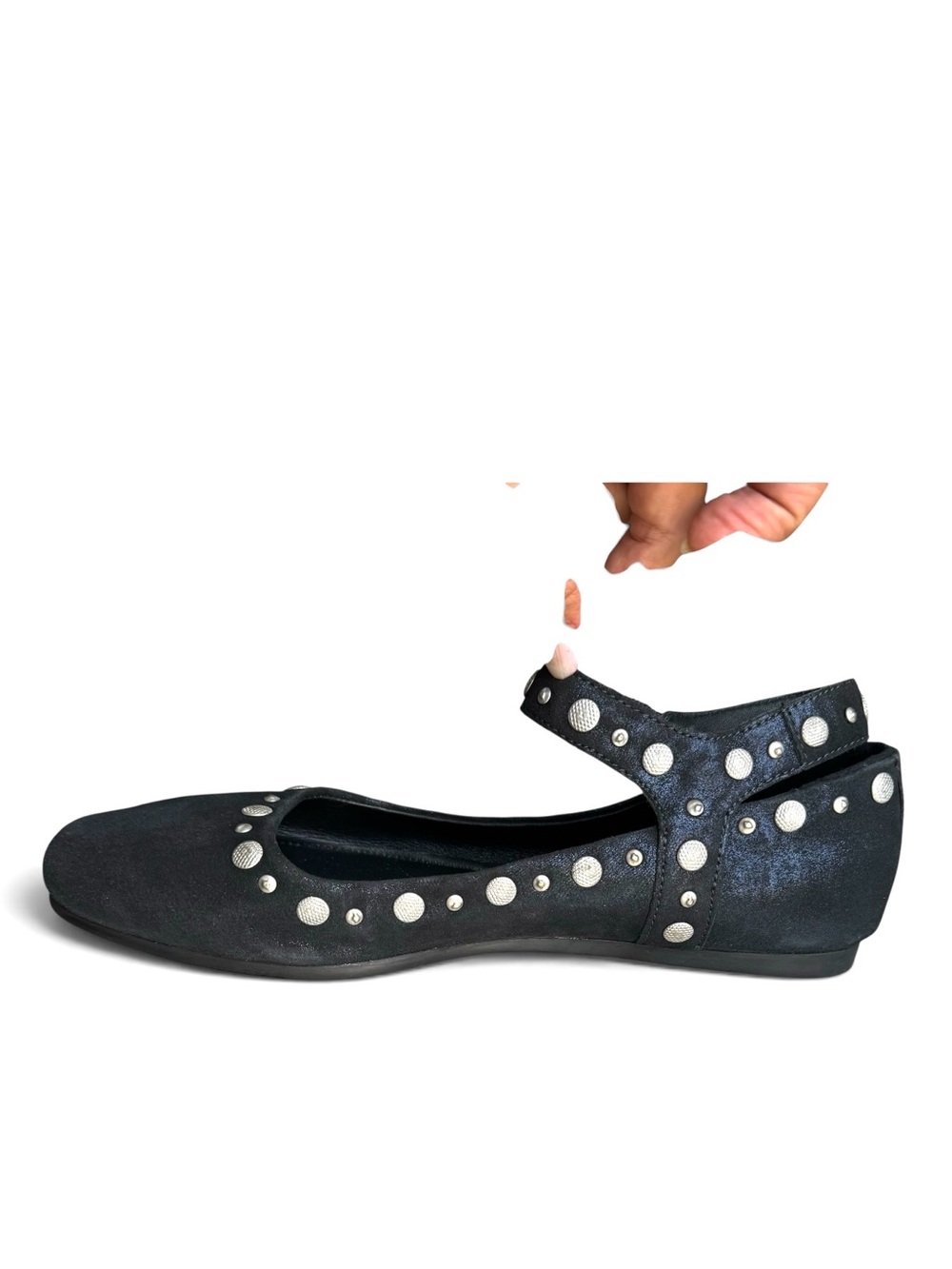 🆕 Free People Mystic Mary Jane Studded Ankle Flats - Picture 8 of 10